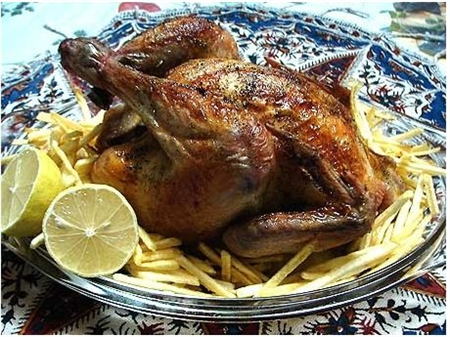 جوجه کباب درسته در فر