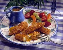 مرغ انگشتی با سس عسل