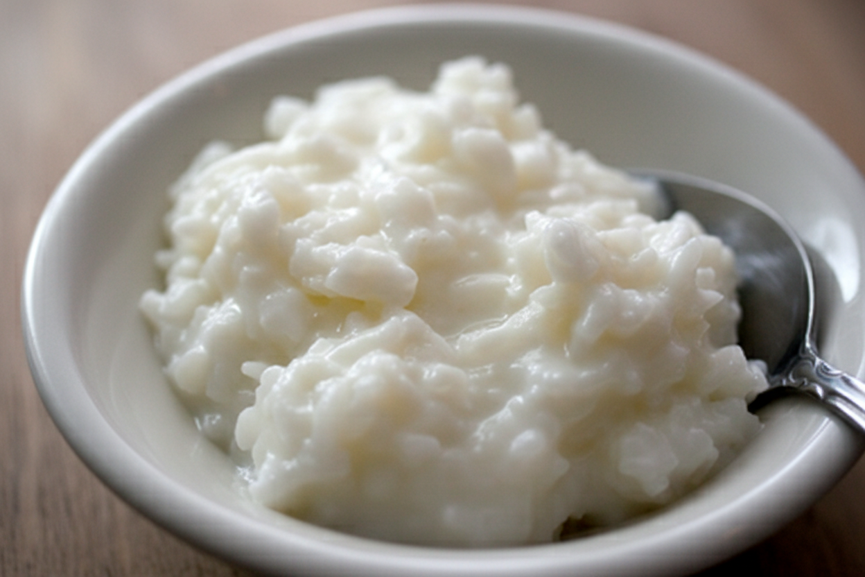 پودینگ برنج در مایکروفر