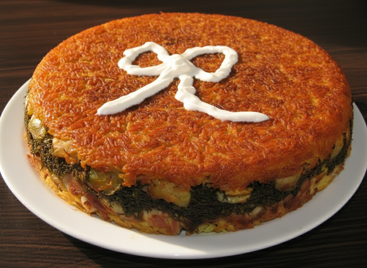 ته چین شوید باقلا با مرغ