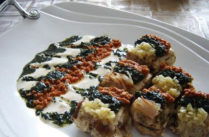 کشک بادمجان لقمه ای