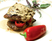 استیک با سس فلفل تند