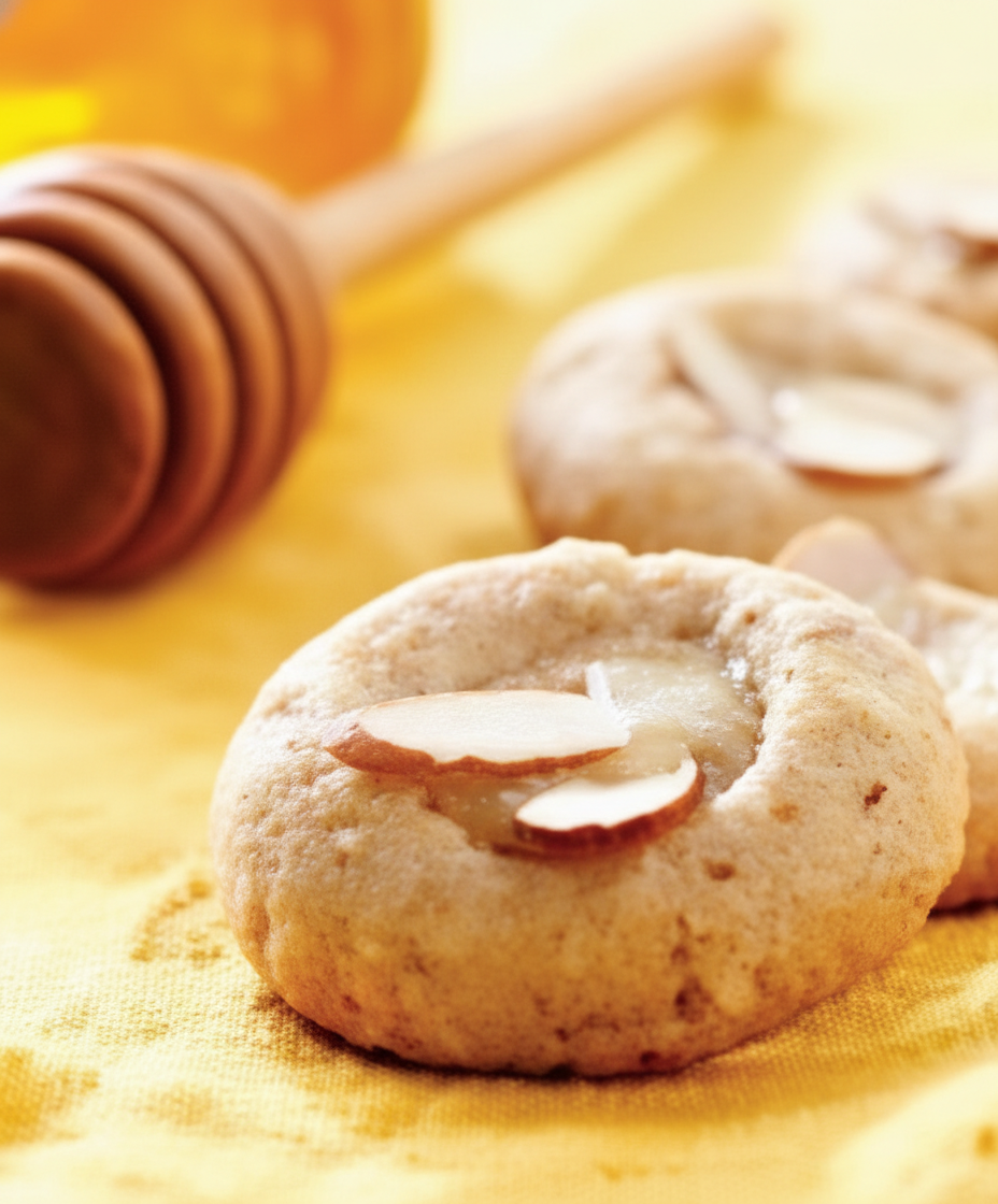 کلوچه کره ای عسل و بادام