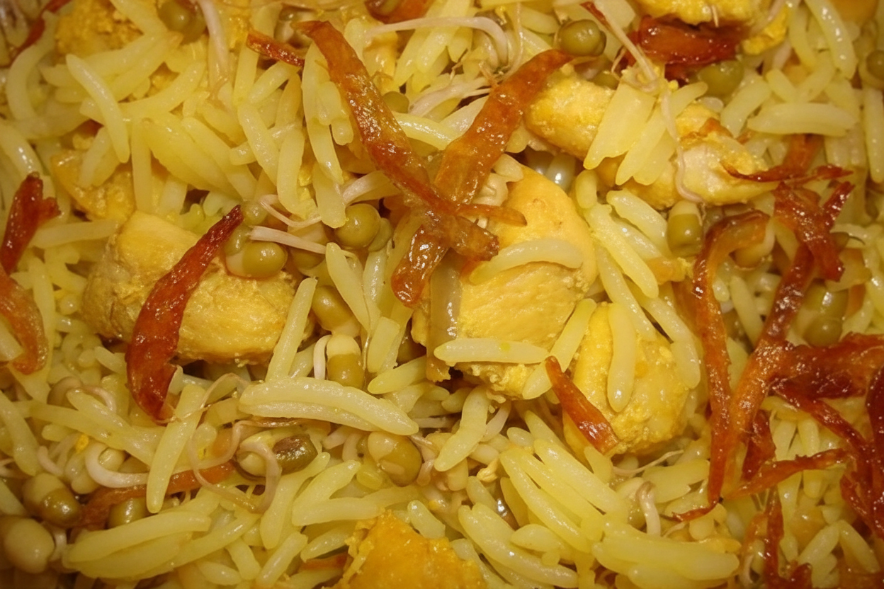 پلوی جوانه ماش