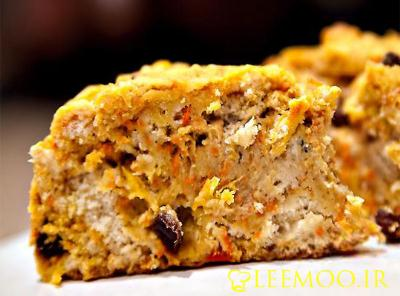 کیک هویج کم شیرین