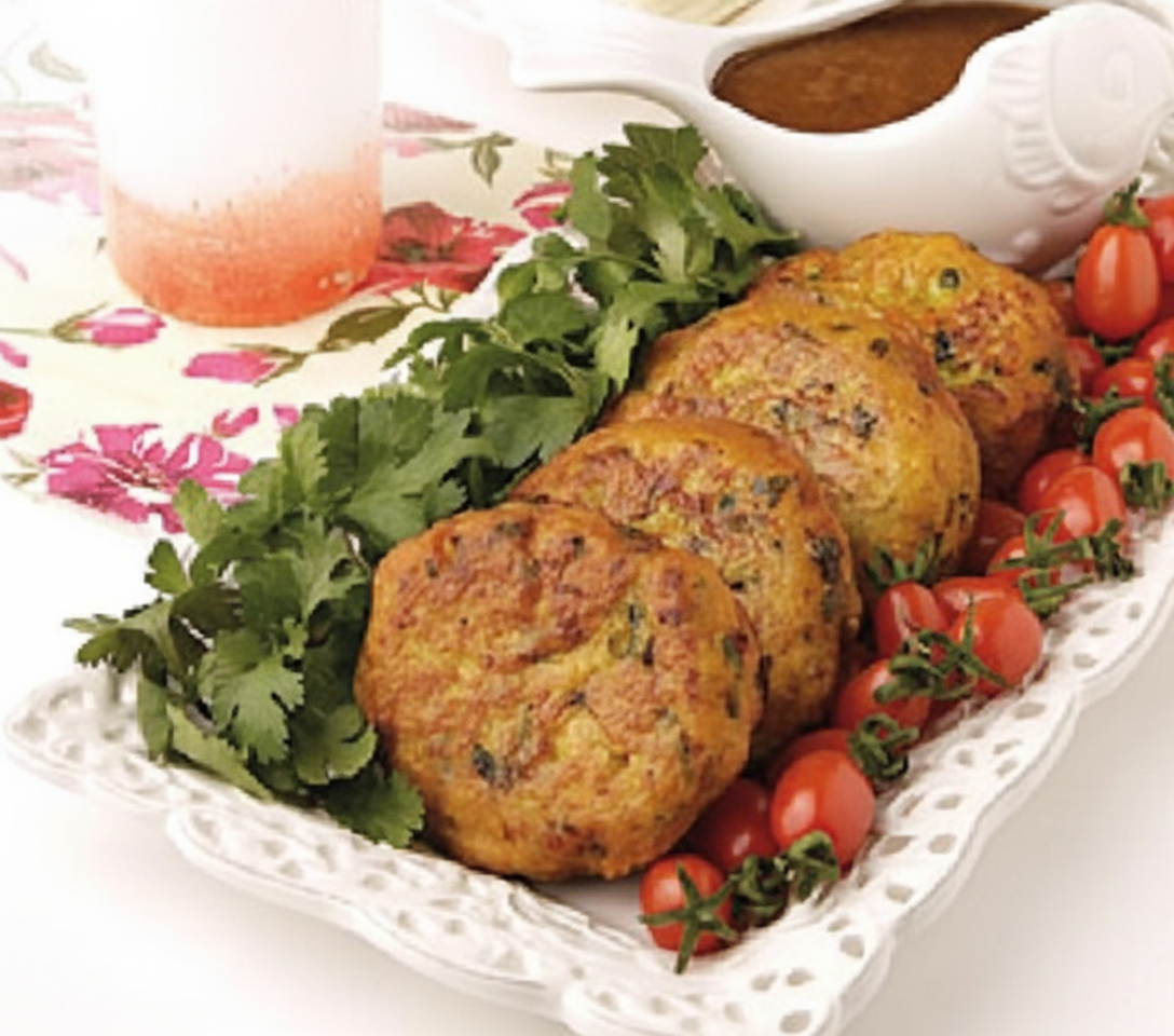 کتلت میگو با سس تمبر هندی