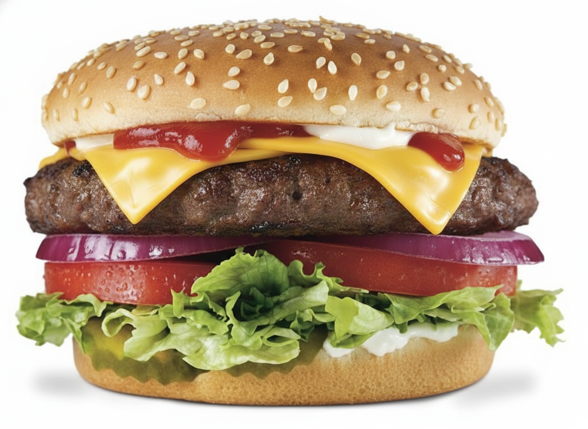 همبرگر و قارچ با ماکروفر