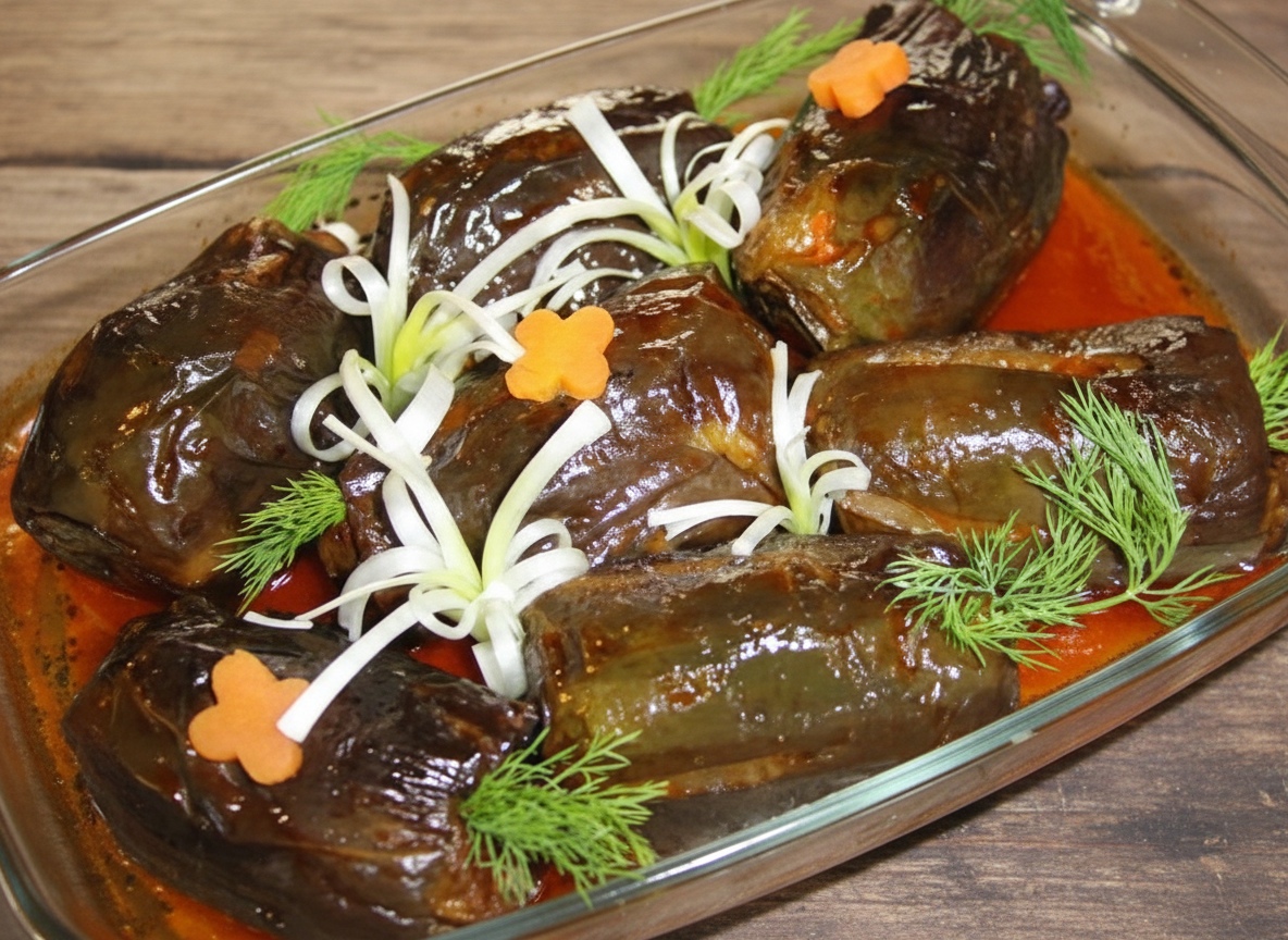 خوراک محشی بادنجان