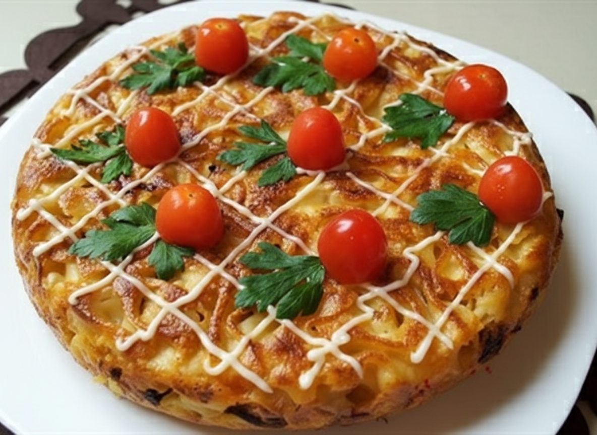 ماکارونی قالبی با تن ماهی و قارچ