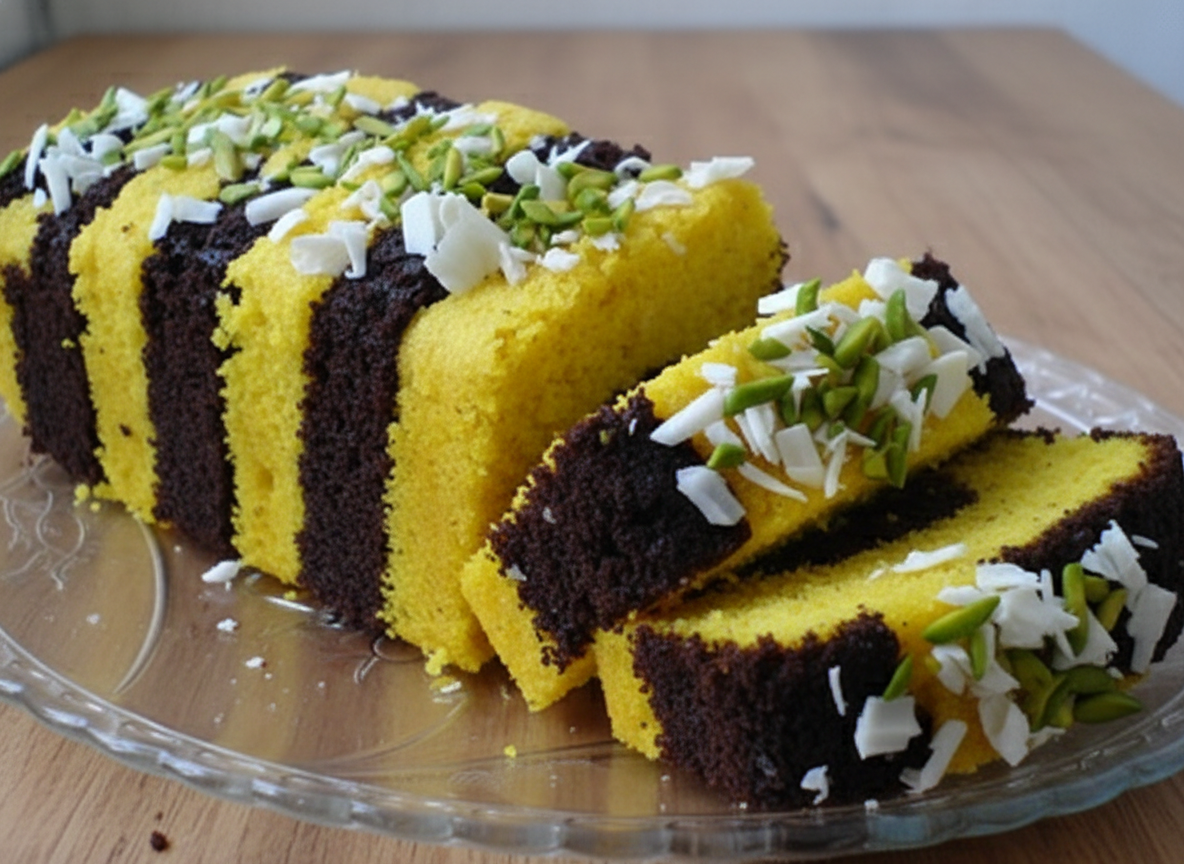 کیک فوری زعفرانی