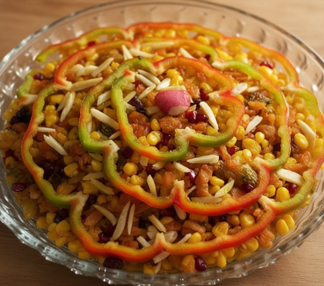 کوکوی دولایه ذرت و برنج