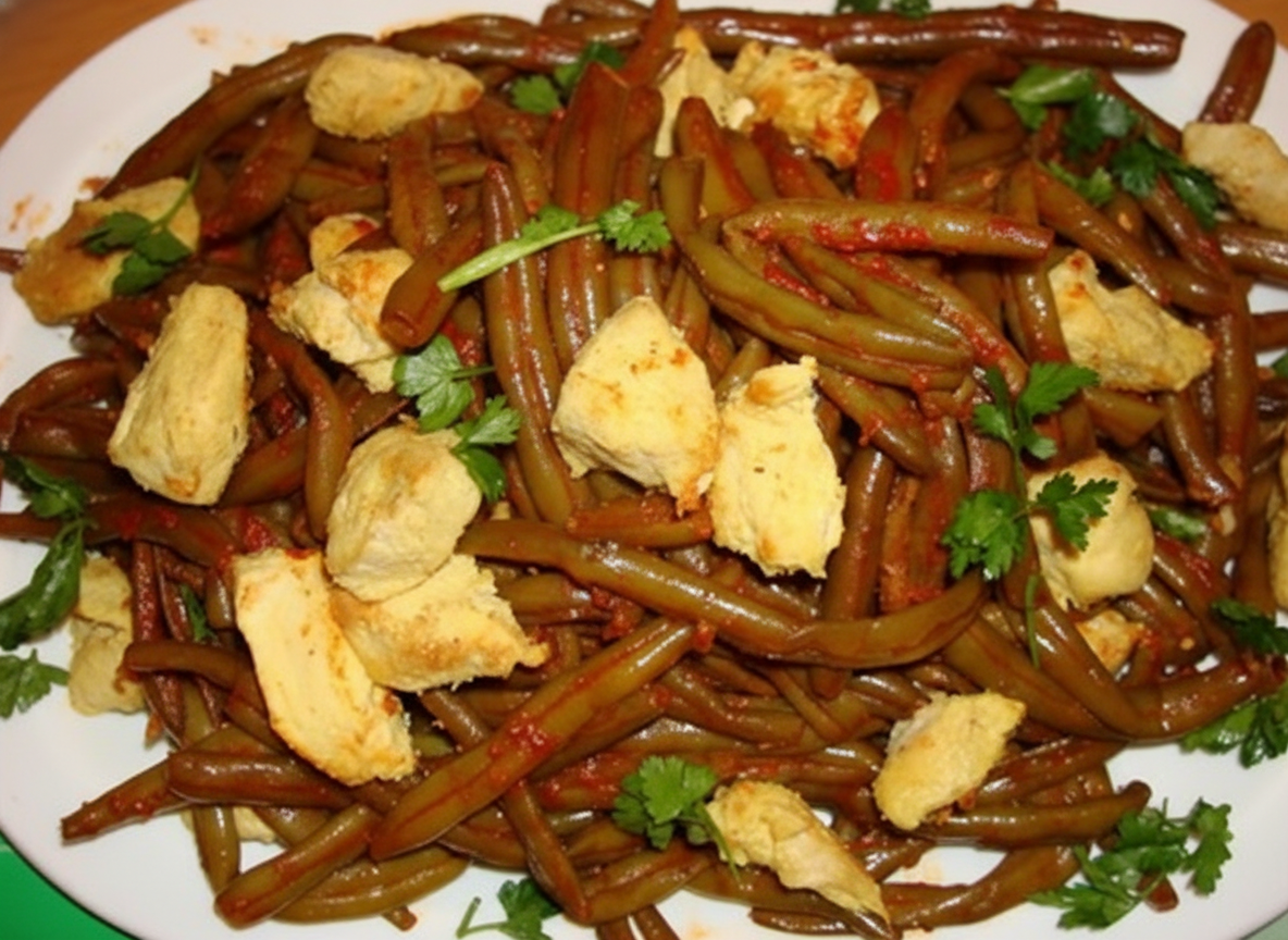 خوراک لوبیا سبز