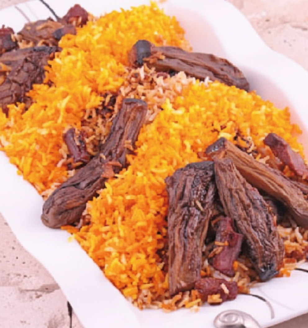 پلو بادمجان