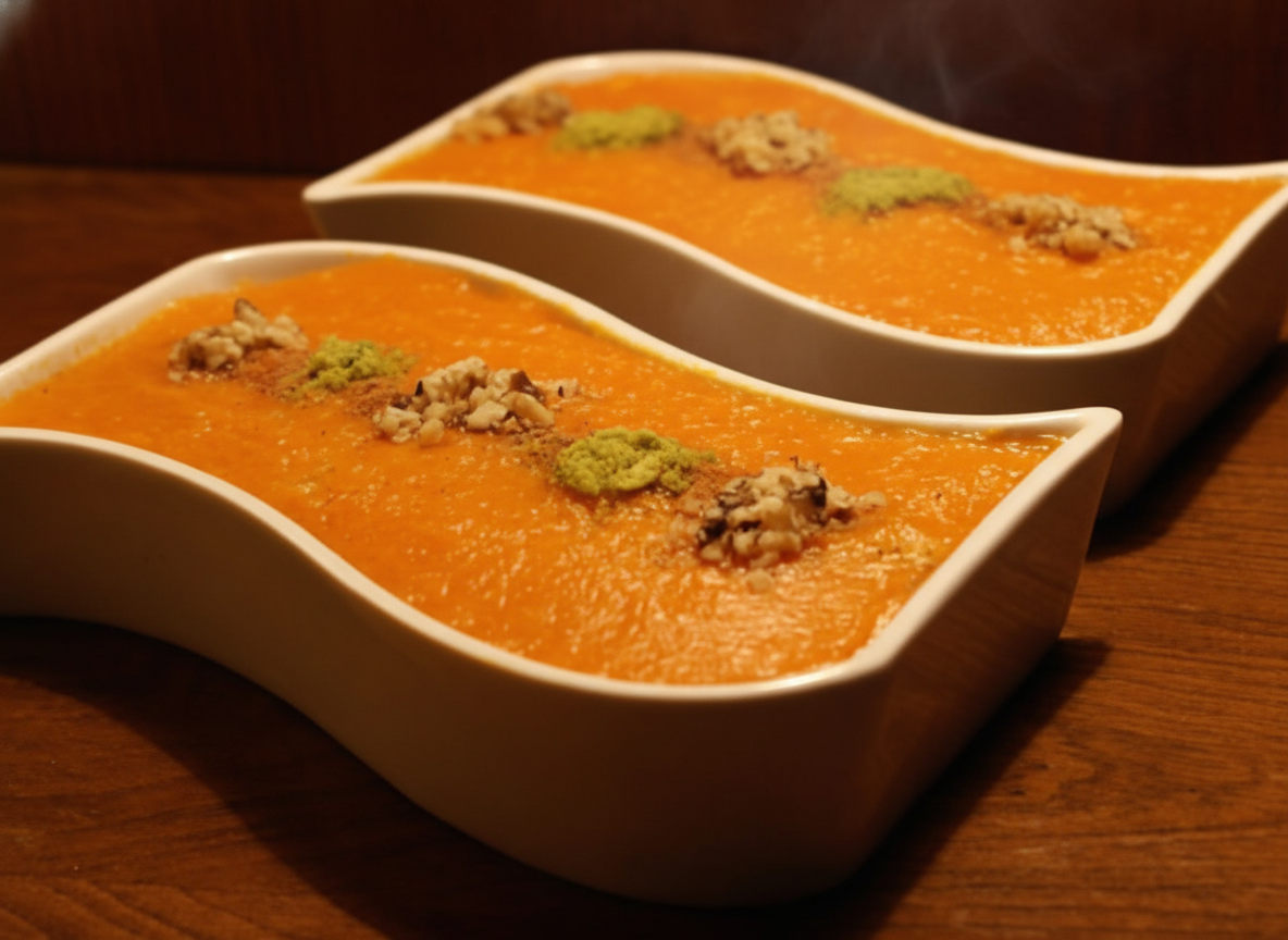 پودینگ کدو حلوایی