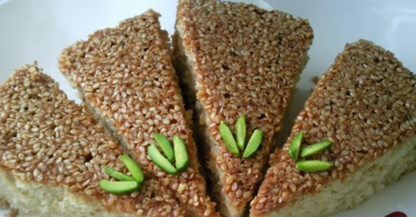 کیک ارده و کنجد