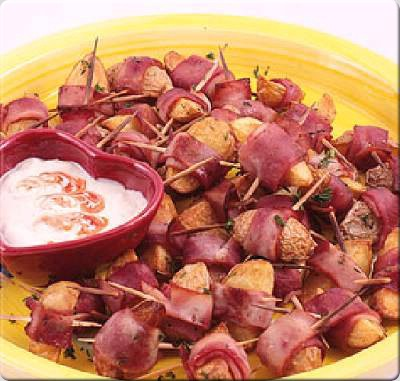 رول سیب زمینی تنوری و ژامبون