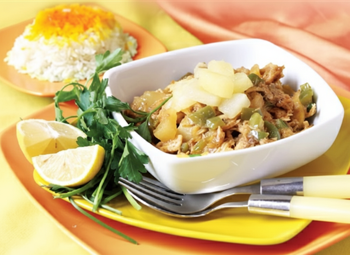 خورشت چینی با مرغ