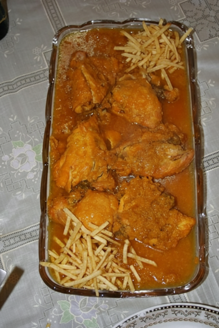 خوراک مرغ و پیاز هندی