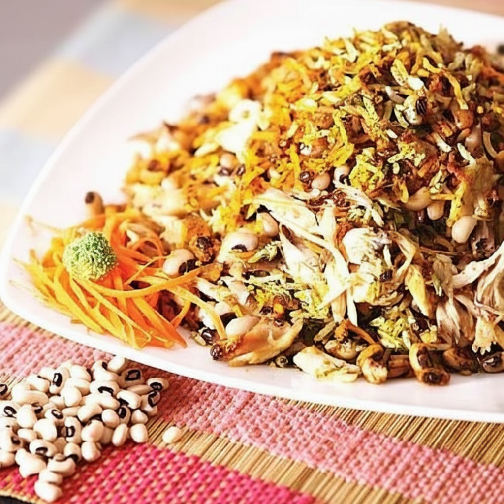 پلو لوبیا چشم بلبلی