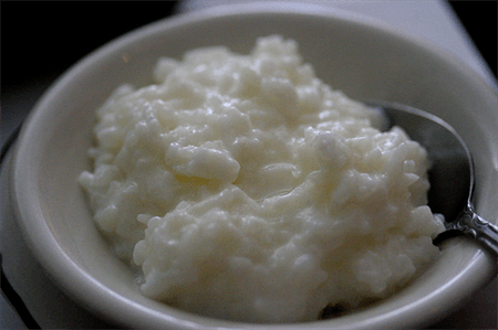 پودینگ برنج در مایکروفر