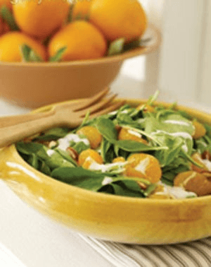 خوراک اسفناج و نارنگی
