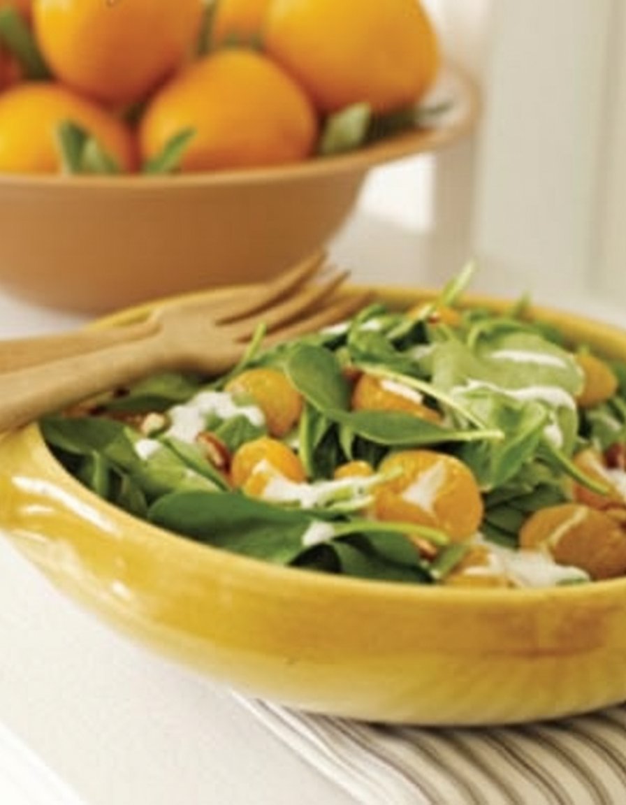 خوراک اسفناج و نارنگی