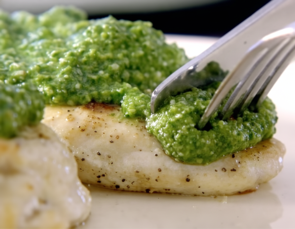 جوجه با سُس اسفناج