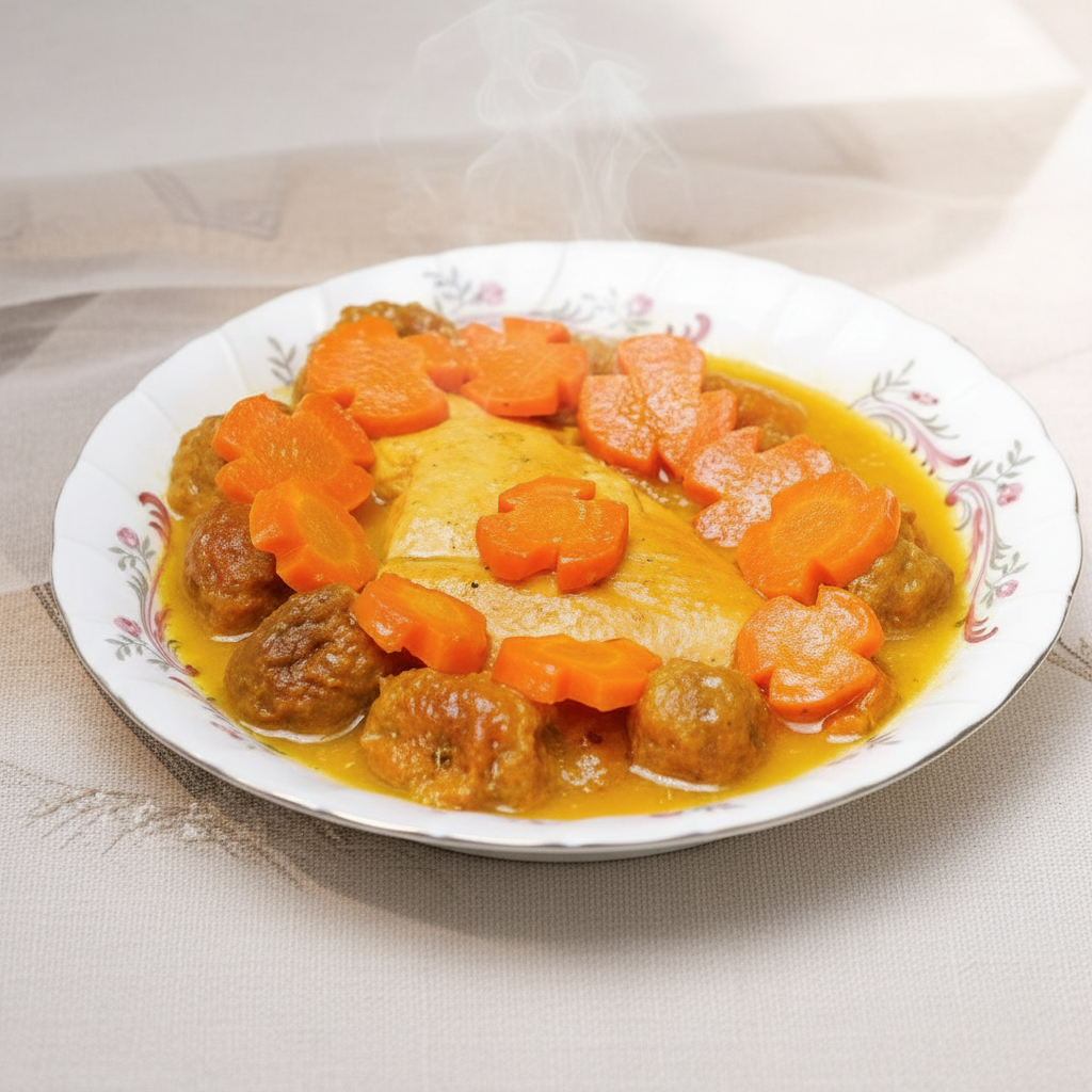 خورشت هویج با مرغ