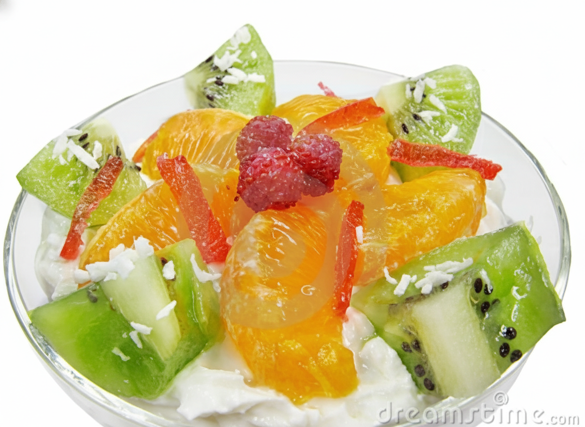 دسر پرتقال و کیوی