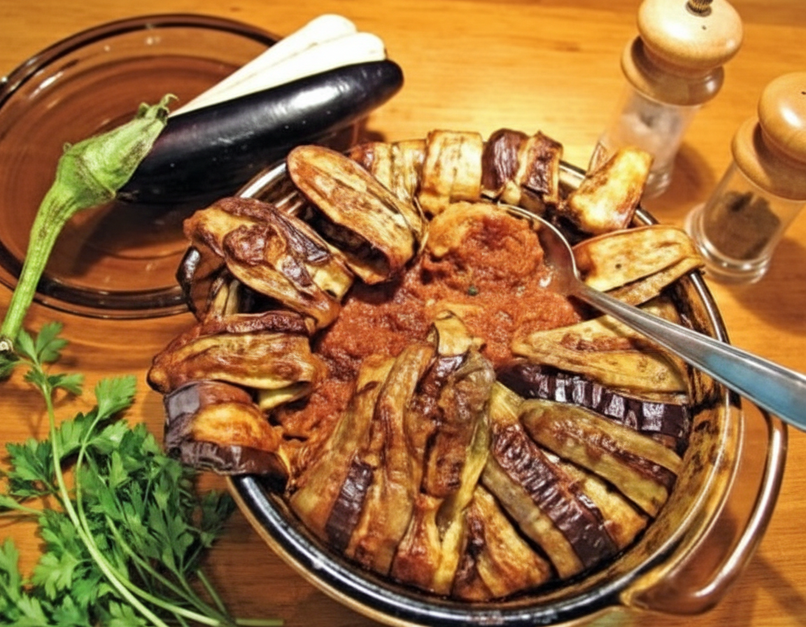 خوراک بقچه بادمجان