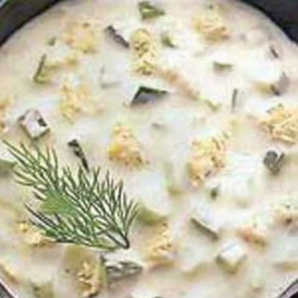 سوپ سرد ماست و مرغ