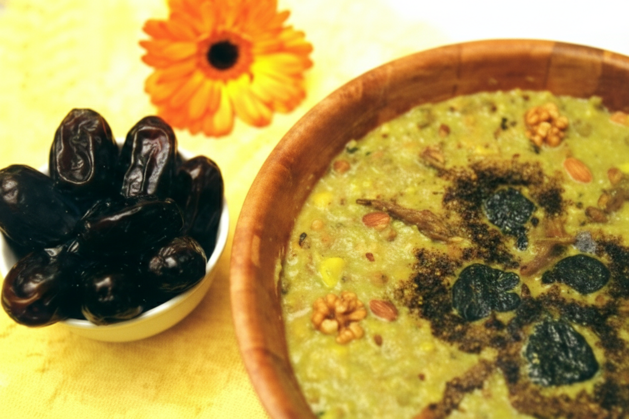 آش گندم بدون گوشت