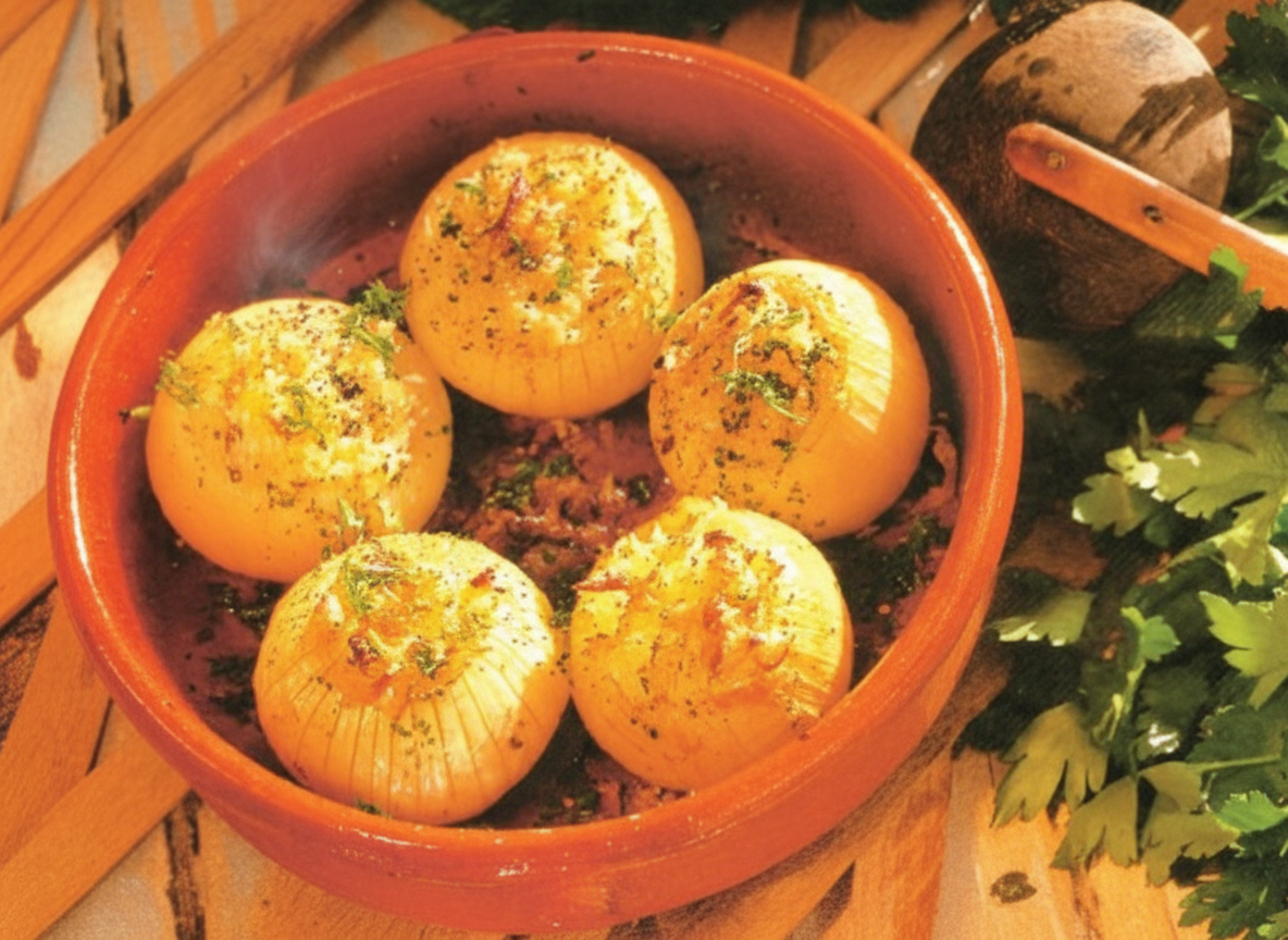 دلمه پیاز شکم پر