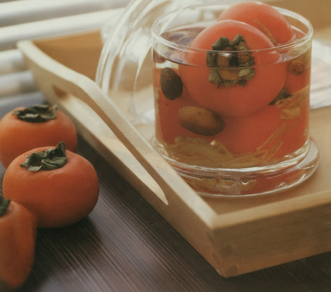 ترشی خرمالو درسته