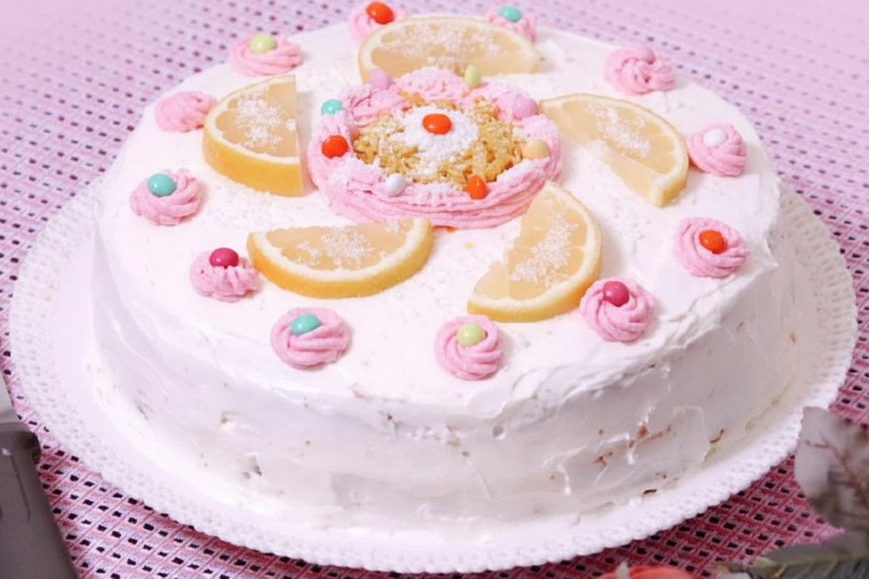 کیک لیمو و نارگیل