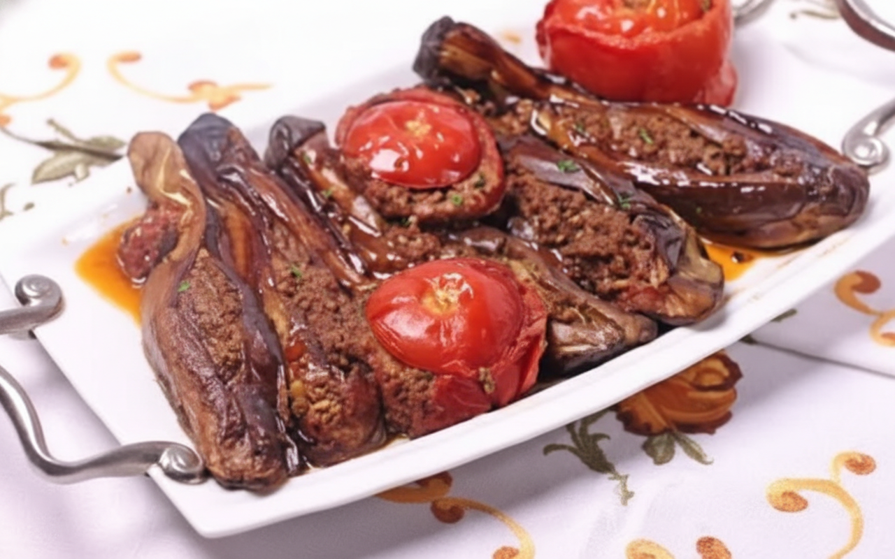 بادنجان شکم پر مازندرانی