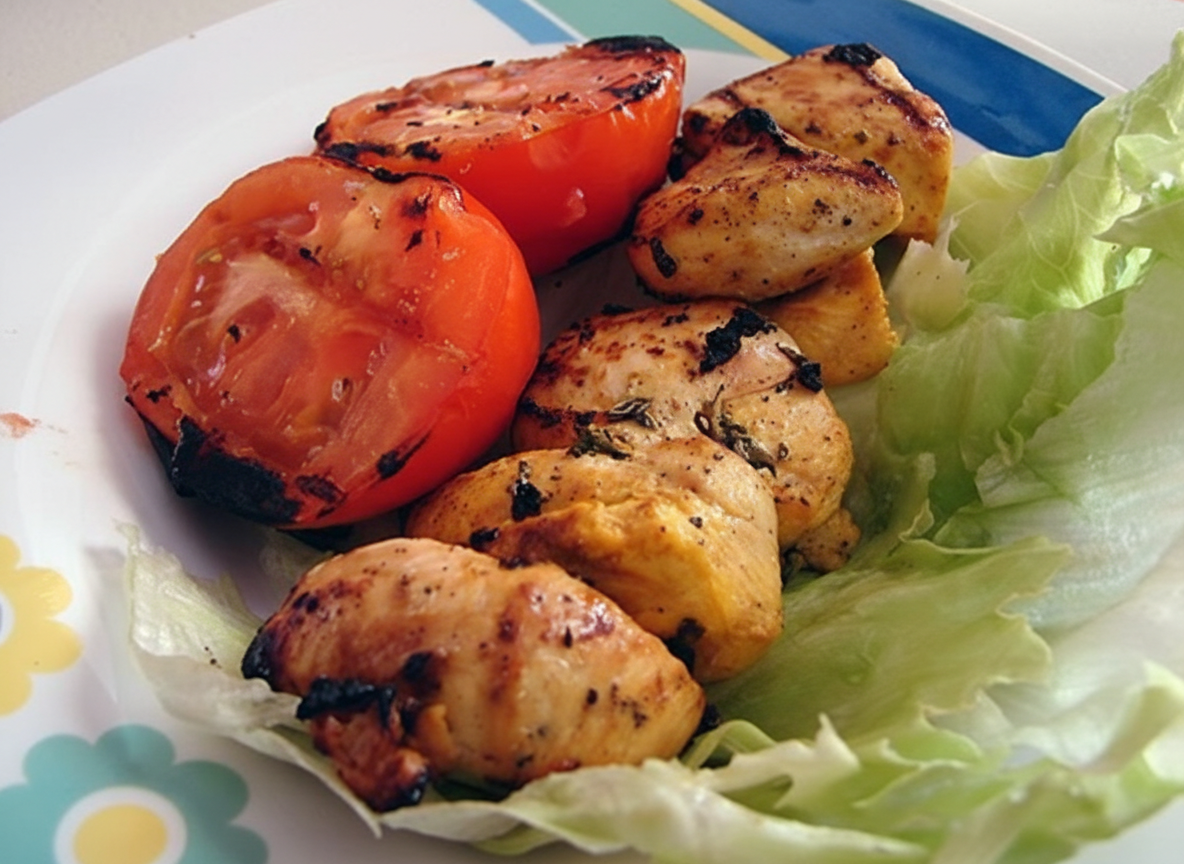 جوجه کباب با طعم مرکبات