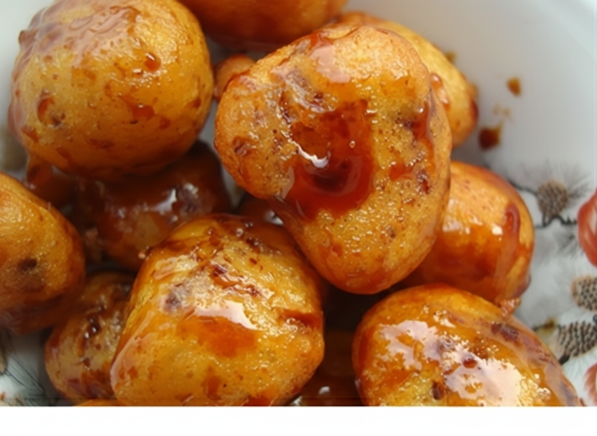 لقیمات با خامه