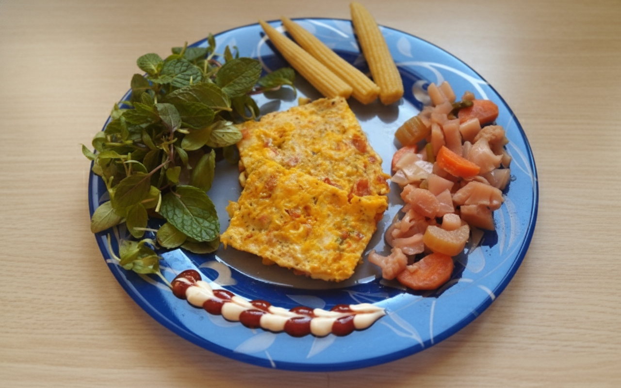 خوراکی خوشمزه با قارچ