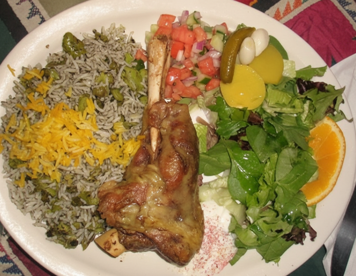 باقالی پلو با ماهیچه