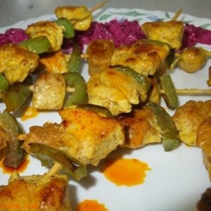 کباب چوبی مرغ