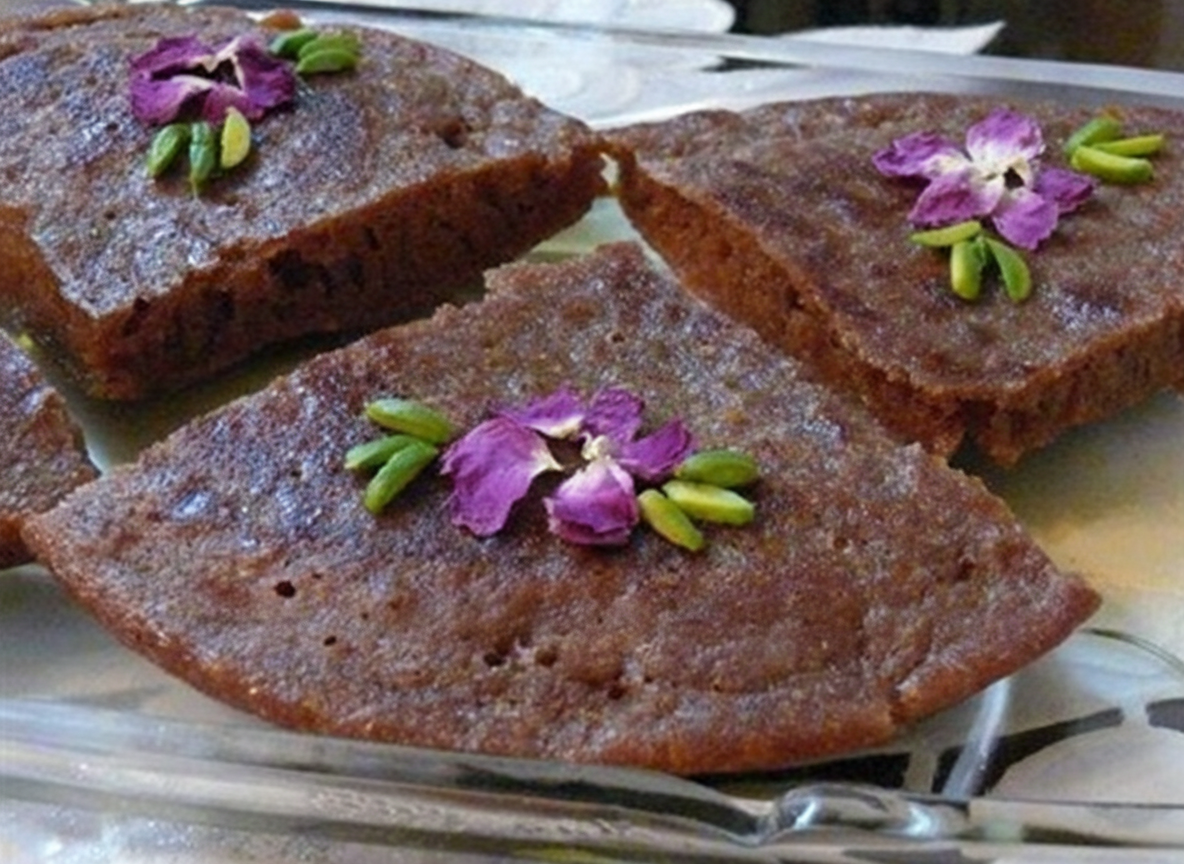 خاگینه گل با دوشاب