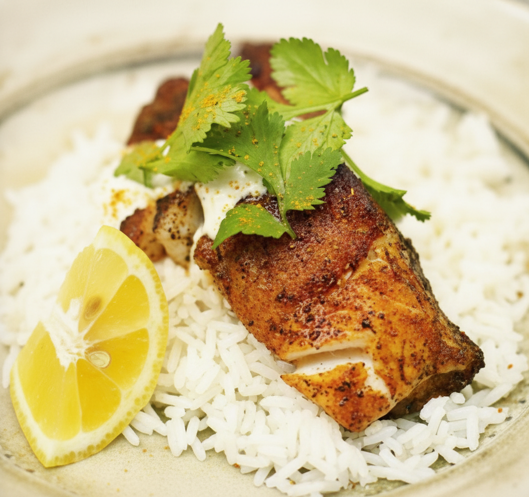 فیله ماهی هندی با گشنیز