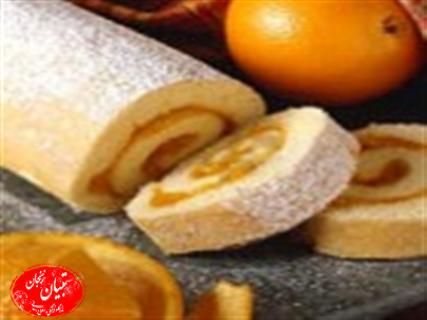 رولت زردآلو و پرتقال