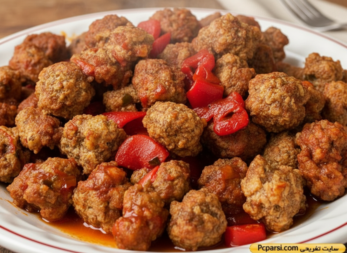 خوراک ریزه کوفته اذری