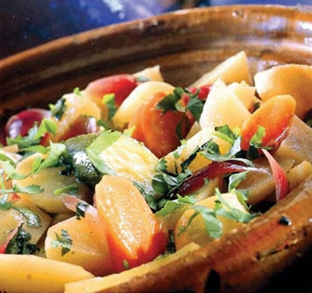 خوراک مراکشی سبزیجات با طعم زیره