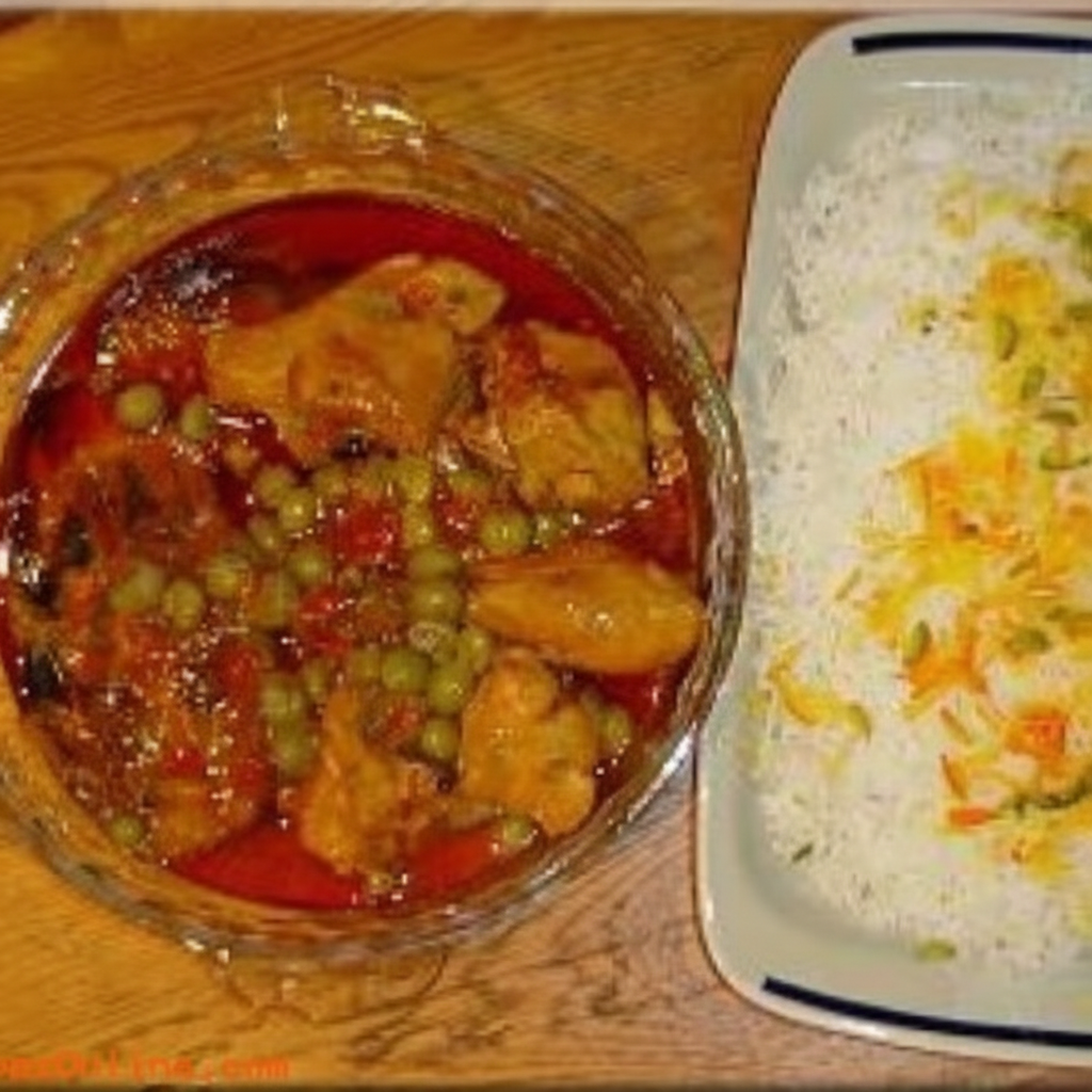 خورشت جوجه وغوره و بادنجان