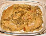 مرغ با کِرِم ترخون