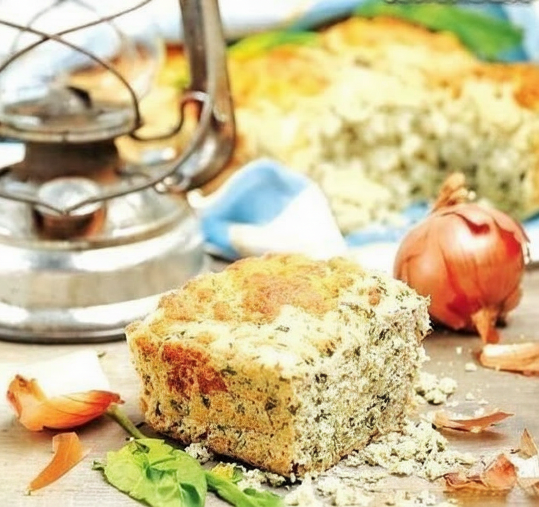 نان پیاز و اسفناج