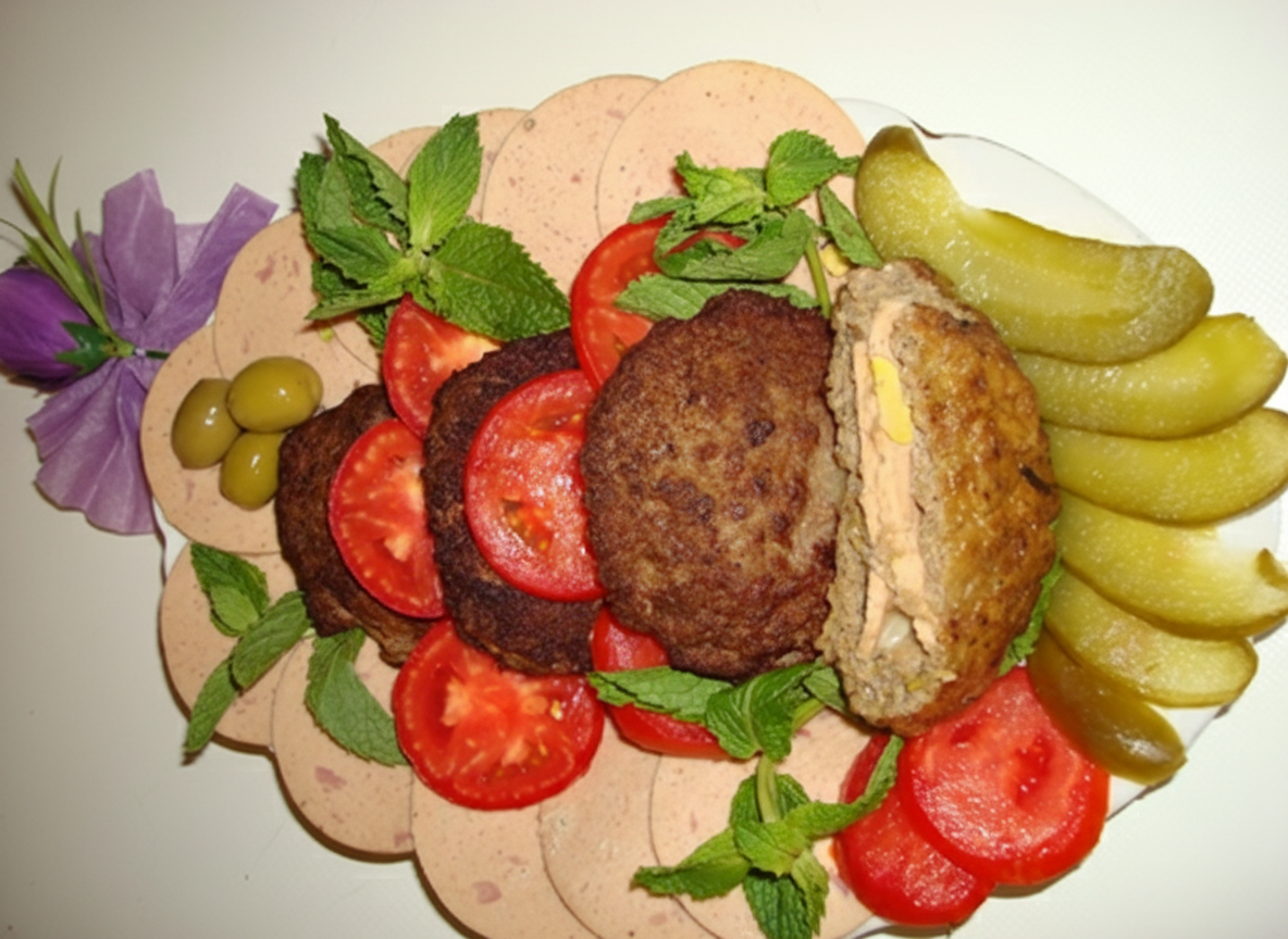 برگر گوشت وکالباس